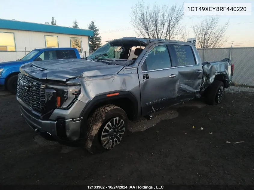 2024 GMC Sierra 2500Hd VIN: 1GT49XEY8RF440220 Lot: 12133962