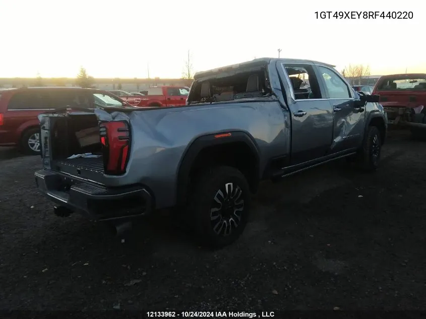 2024 GMC Sierra 2500Hd VIN: 1GT49XEY8RF440220 Lot: 12133962