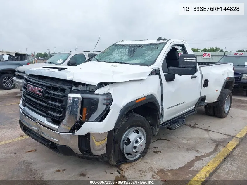 2024 GMC Sierra 3500Hd Pro VIN: 1GT39SE76RF144828 Lot: 39672359