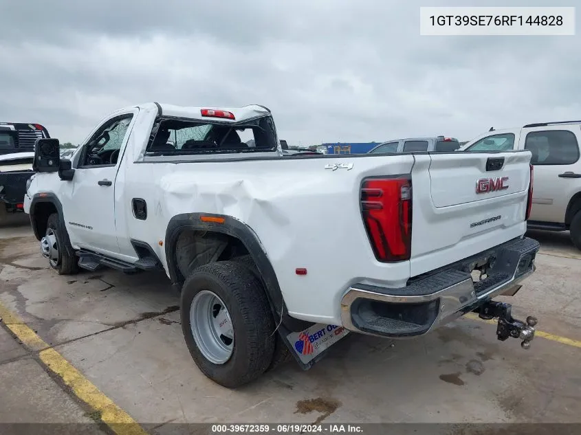 2024 GMC Sierra 3500Hd Pro VIN: 1GT39SE76RF144828 Lot: 39672359