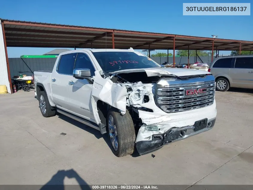 2024 GMC Sierra 1500 Denali VIN: 3GTUUGEL8RG186137 Lot: 39718326