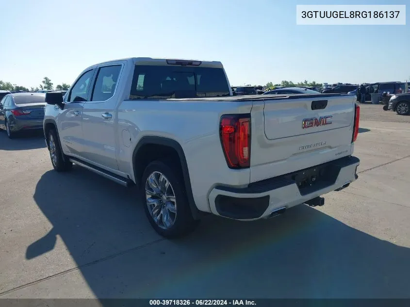 2024 GMC Sierra 1500 Denali VIN: 3GTUUGEL8RG186137 Lot: 39718326