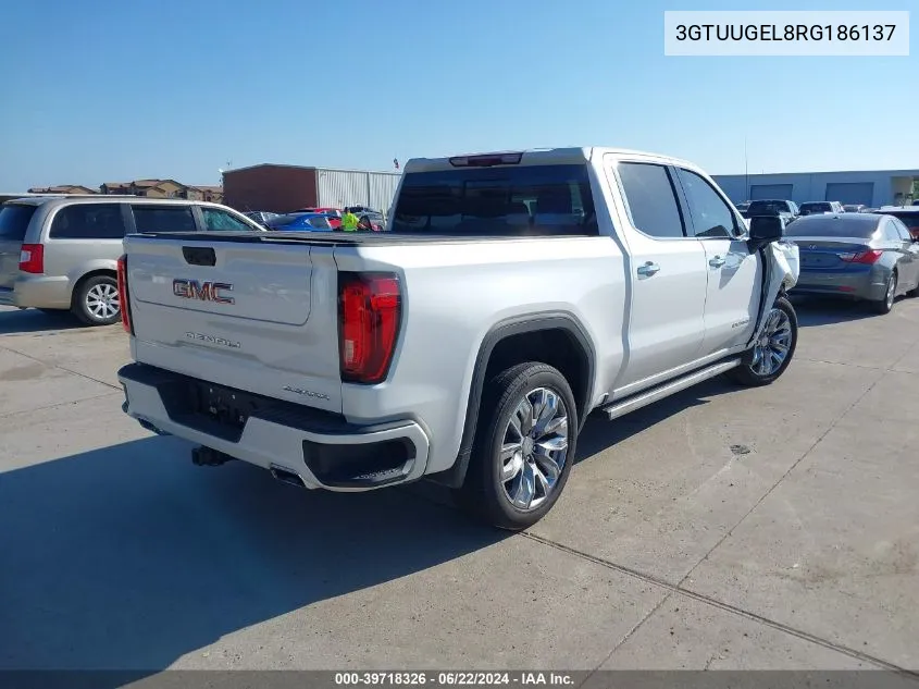 2024 GMC Sierra 1500 Denali VIN: 3GTUUGEL8RG186137 Lot: 39718326