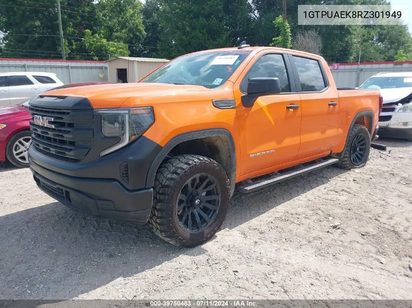 2024 GMC Sierra 1500 Pro VIN: 1GTPUAEK8RZ301949 Lot: 39750483