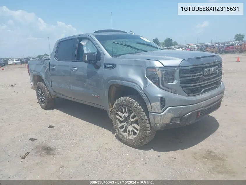 2024 GMC Sierra 1500 At4 VIN: 1GTUUEE8XRZ316631 Lot: 39845343