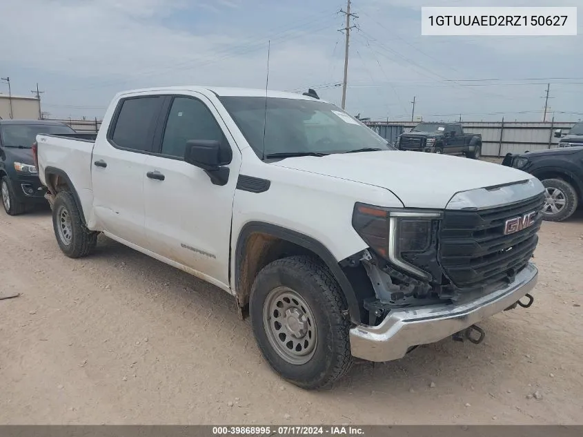 2024 GMC Sierra 1500 Pro VIN: 1GTUUAED2RZ150627 Lot: 39868995