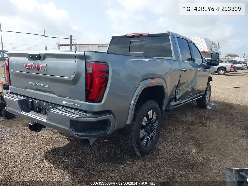 2024 GMC Sierra 2500Hd 4Wd Standard Bed Denali VIN: 1GT49REY6RF293309 Lot: 39958644