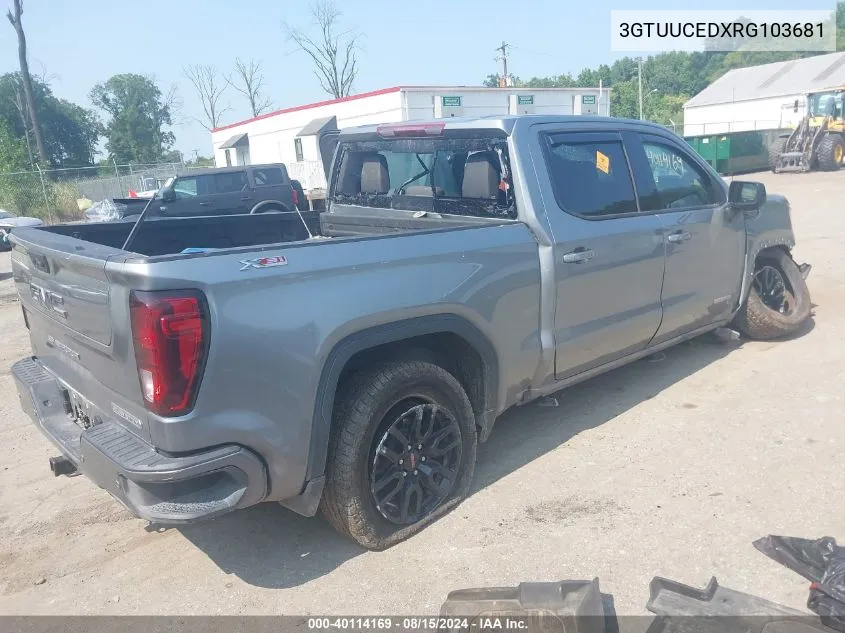 2024 GMC Sierra 1500 Elevation VIN: 3GTUUCEDXRG103681 Lot: 40114169