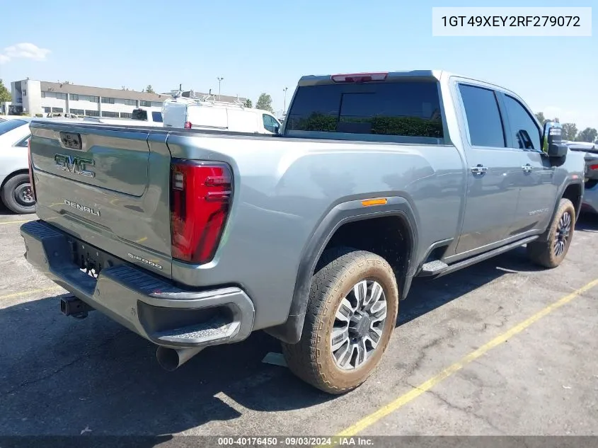 2024 GMC Sierra 2500Hd 4Wd Standard Bed Denali Ultimate VIN: 1GT49XEY2RF279072 Lot: 40176450