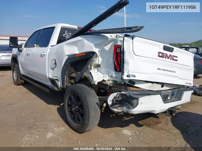 2024 GMC Sierra 2500Hd 4Wd Standard Bed At4 VIN: 1GT49PEY1RF111956 Lot: 40208458