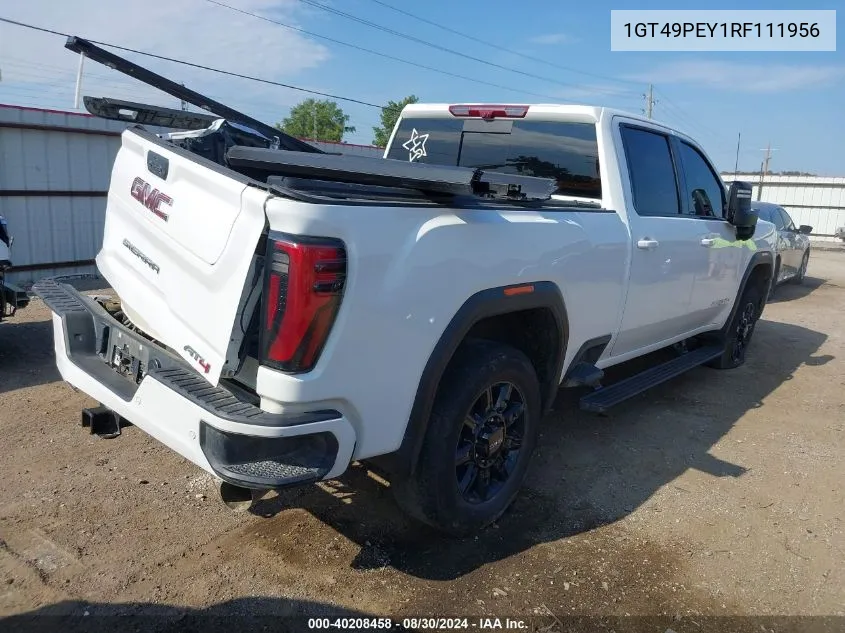 2024 GMC Sierra 2500Hd 4Wd Standard Bed At4 VIN: 1GT49PEY1RF111956 Lot: 40208458