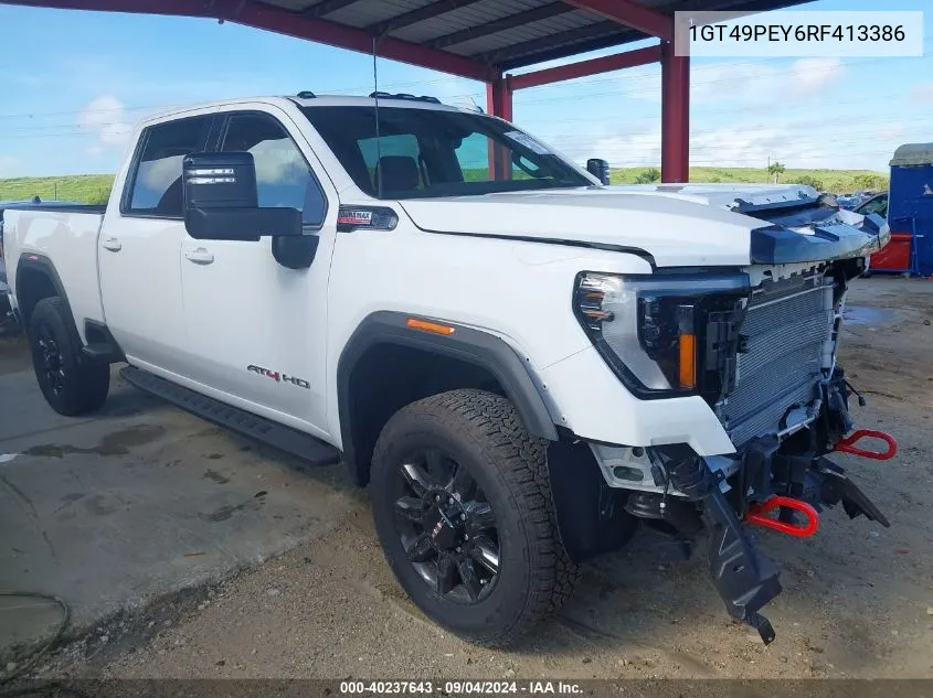 1GT49PEY6RF413386 2024 GMC Sierra 2500Hd 4Wd Standard Bed At4