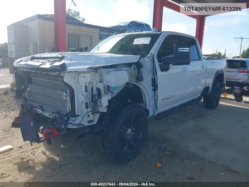 2024 GMC Sierra 2500Hd 4Wd Standard Bed At4 VIN: 1GT49PEY6RF413386 Lot: 40237643