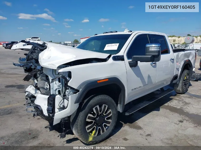 2024 GMC Sierra 2500Hd 4Wd Standard Bed Denali Ultimate VIN: 1GT49XEY0RF160405 Lot: 40242279