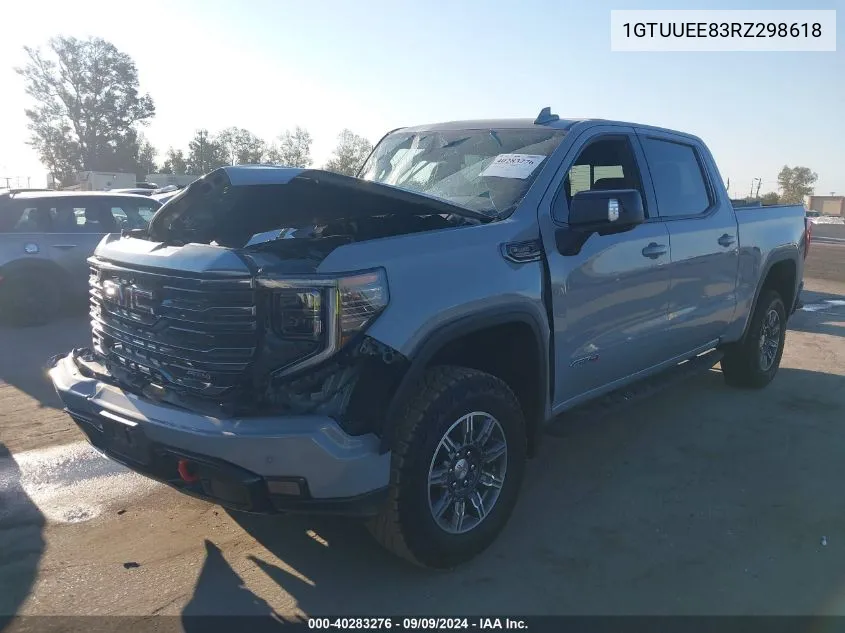 2024 GMC Sierra 1500 4Wd Short Box At4 VIN: 1GTUUEE83RZ298618 Lot: 40283276