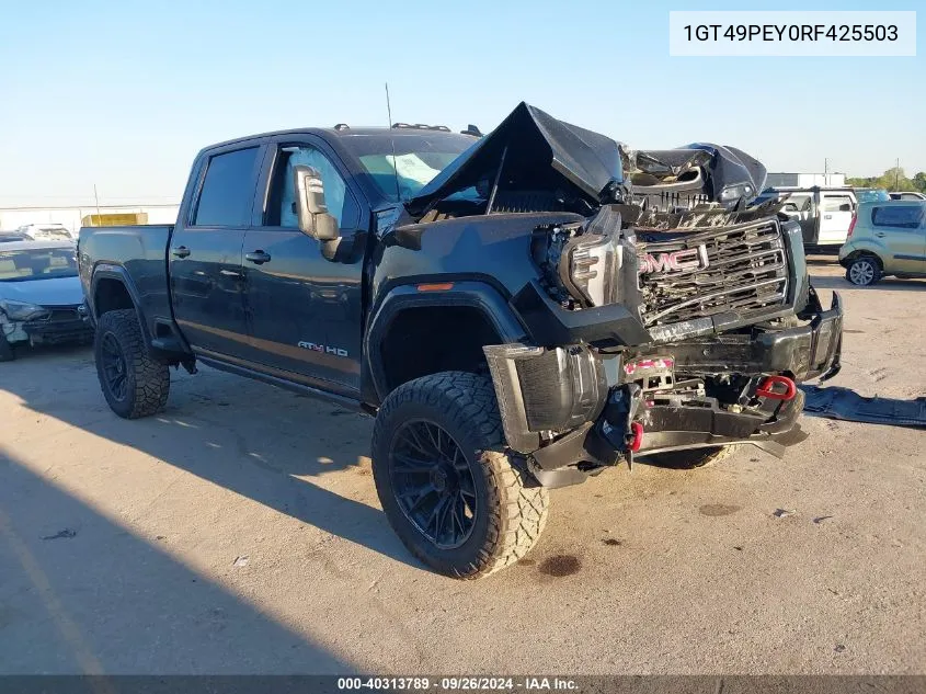 2024 GMC Sierra 2500Hd 4Wd Standard Bed At4 VIN: 1GT49PEY0RF425503 Lot: 40313789