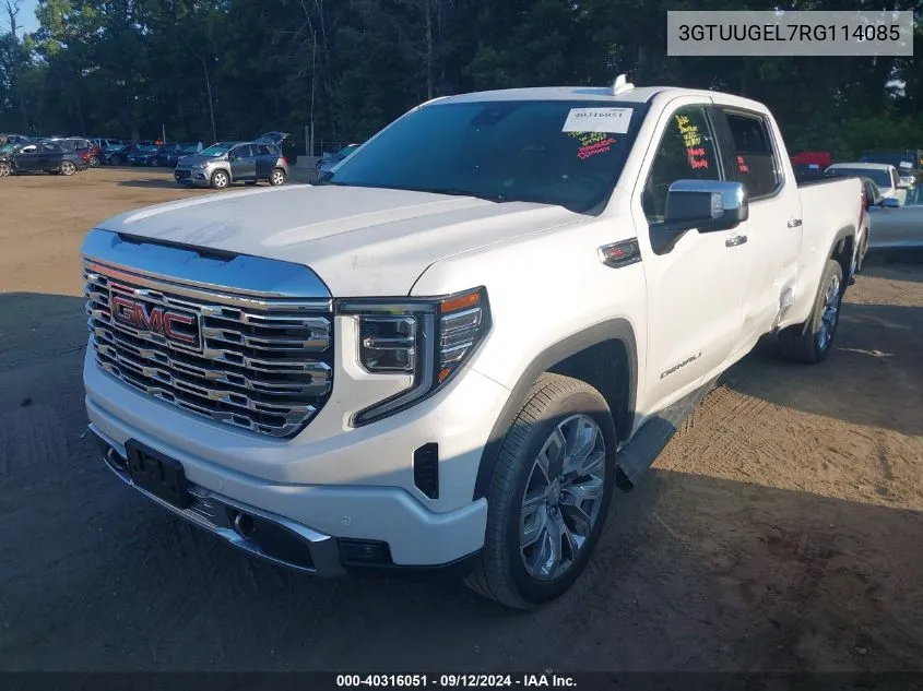 2024 GMC Sierra 1500 K1500 Denali VIN: 3GTUUGEL7RG114085 Lot: 40316051