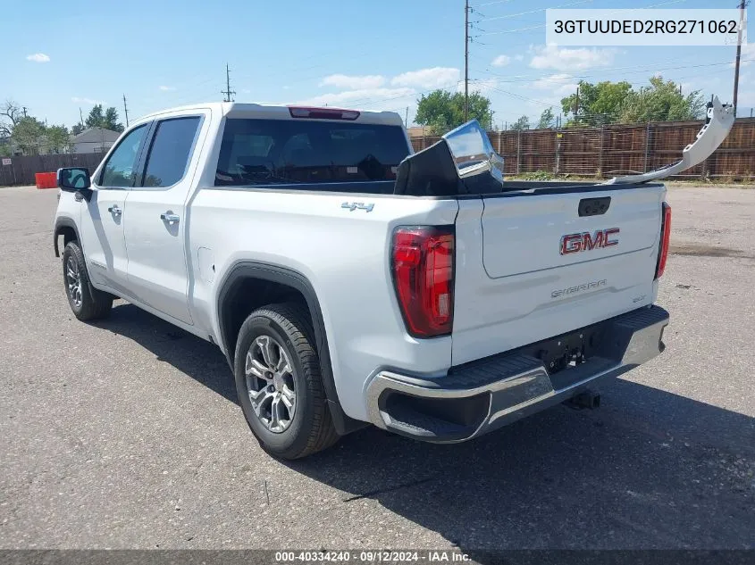 2024 GMC Sierra 1500 4Wd Short Box Slt VIN: 3GTUUDED2RG271062 Lot: 40334240