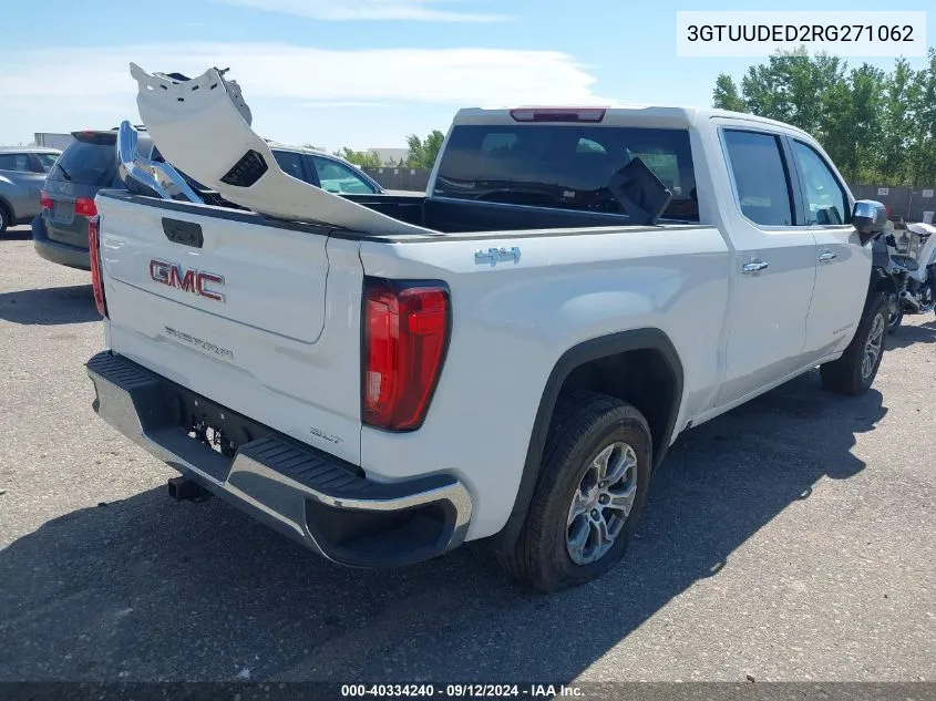 2024 GMC Sierra 1500 4Wd Short Box Slt VIN: 3GTUUDED2RG271062 Lot: 40334240