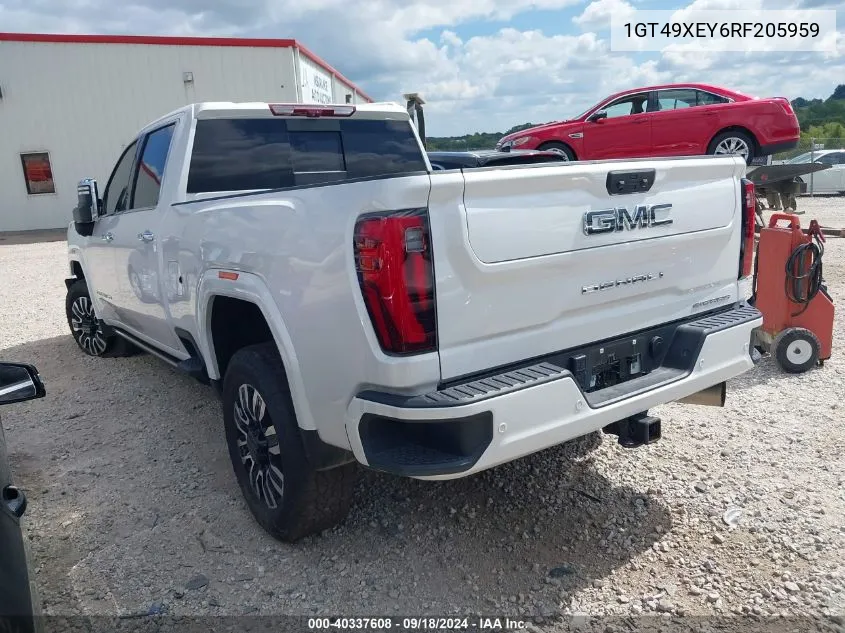 2024 GMC Sierra 2500Hd 4Wd Standard Bed Denali Ultimate VIN: 1GT49XEY6RF205959 Lot: 40337608