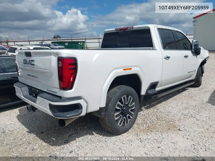 2024 GMC Sierra 2500Hd 4Wd Standard Bed Denali Ultimate VIN: 1GT49XEY6RF205959 Lot: 40337608