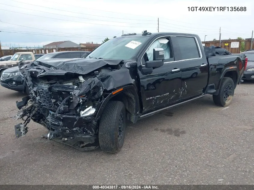 2024 GMC Sierra 2500Hd 4Wd Long Bed Denali Ultimate/4Wd Standard Bed Denali Ultimate VIN: 1GT49XEY1RF135688 Lot: 40343817