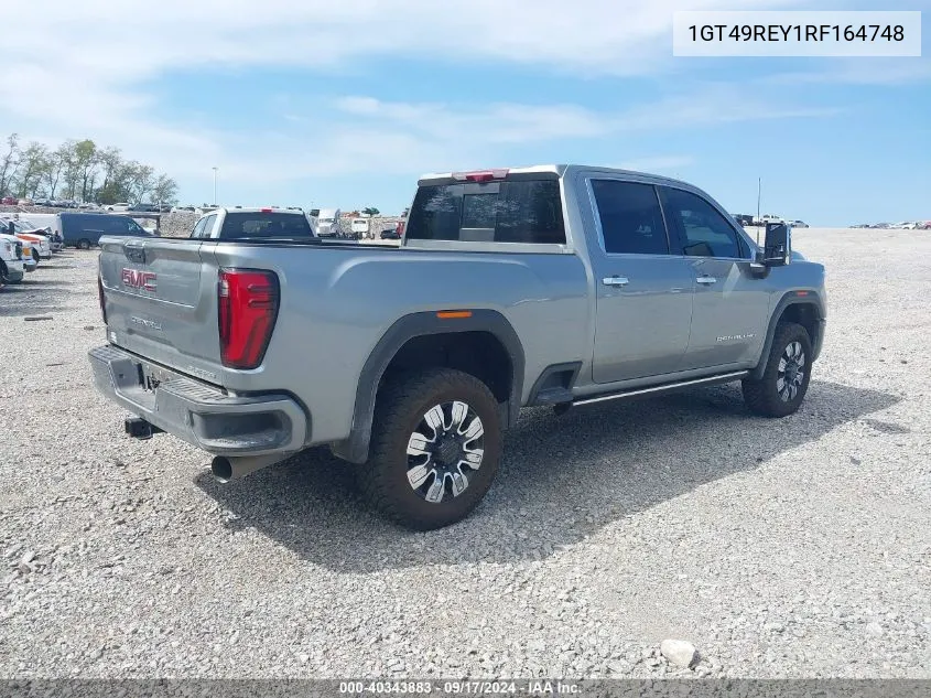 2024 GMC Sierra 2500Hd 4Wd Standard Bed Denali VIN: 1GT49REY1RF164748 Lot: 40343883