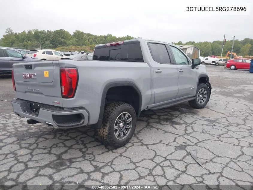 2024 GMC Sierra K1500 At4 VIN: 3GTUUEEL5RG278696 Lot: 40352582