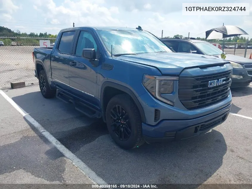 2024 GMC Sierra 1500 2Wd Short Box Pro VIN: 1GTPHAEK0RZ324744 Lot: 40359165