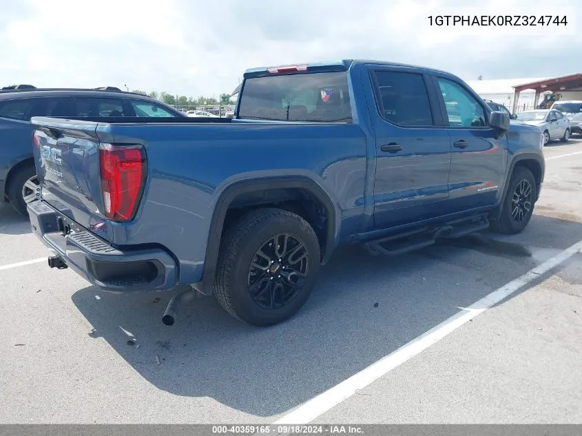 2024 GMC Sierra 1500 2Wd Short Box Pro VIN: 1GTPHAEK0RZ324744 Lot: 40359165