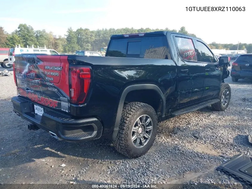 2024 GMC Sierra 1500 4Wd Short Box At4 VIN: 1GTUUEE8XRZ110063 Lot: 40361624