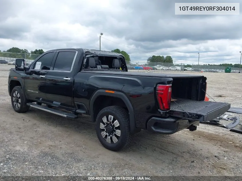 2024 GMC Sierra 2500Hd 4Wd Standard Bed Denali VIN: 1GT49REY0RF304014 Lot: 40376308