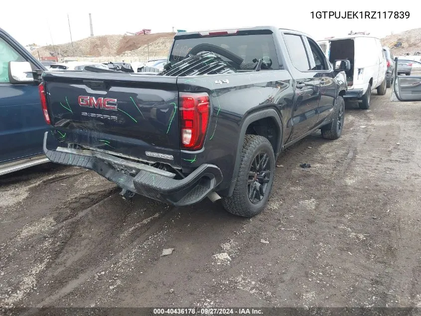 2024 GMC Sierra 1500 4Wd Short Box Elevation With 3Vl VIN: 1GTPUJEK1RZ117839 Lot: 40436178