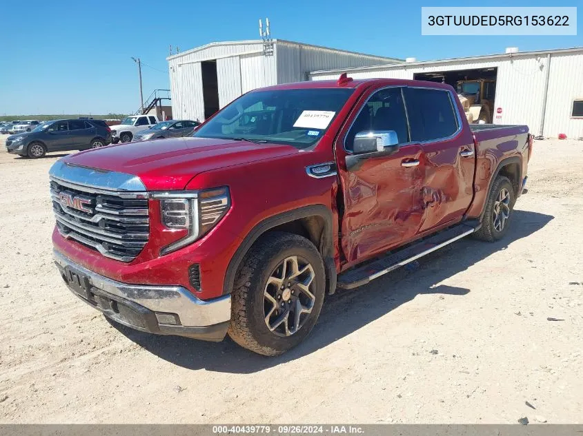 2024 GMC Sierra 1500 K1500 Slt VIN: 3GTUUDED5RG153622 Lot: 40439779