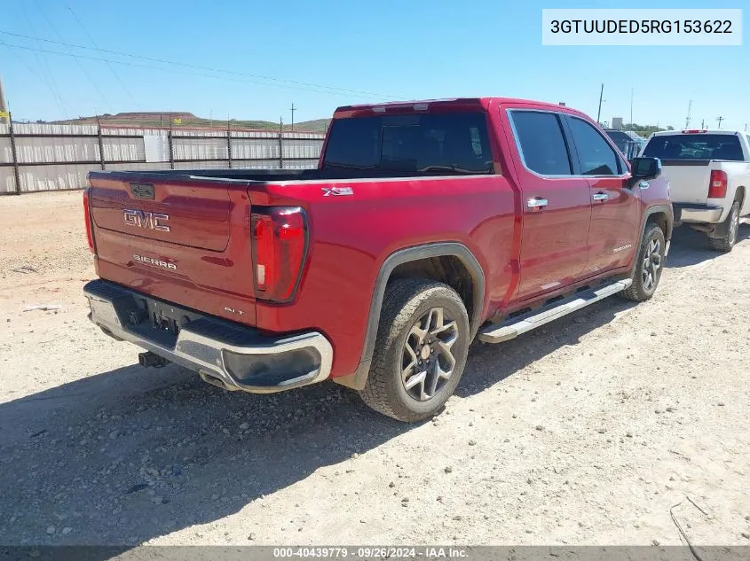 2024 GMC Sierra 1500 K1500 Slt VIN: 3GTUUDED5RG153622 Lot: 40439779