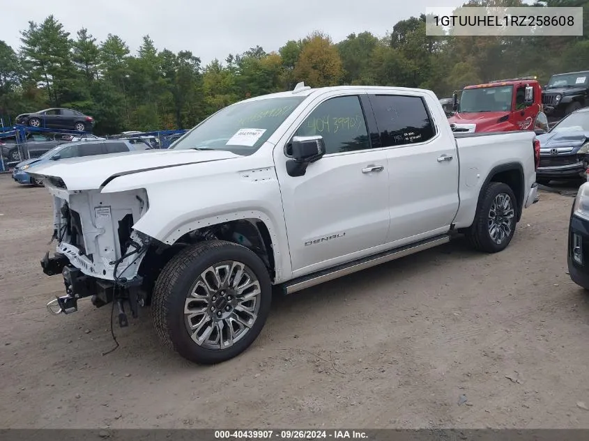 2024 GMC Sierra 1500 4Wd Short Box Denali Ultimate VIN: 1GTUUHEL1RZ258608 Lot: 40439907