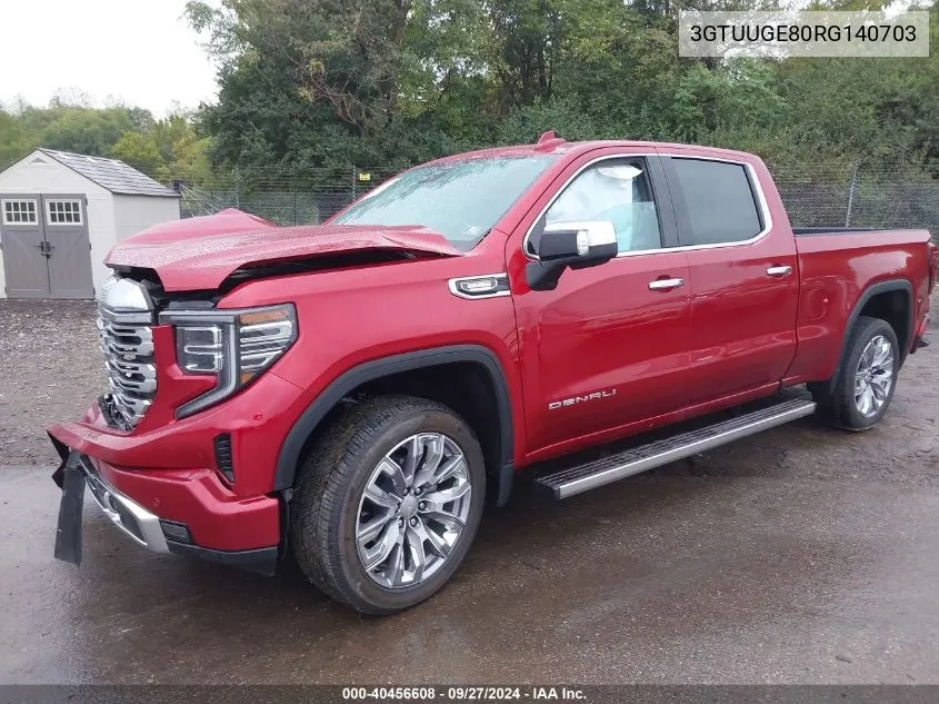 2024 GMC Sierra 1500 4Wd Standard Box Denali VIN: 3GTUUGE80RG140703 Lot: 40456608