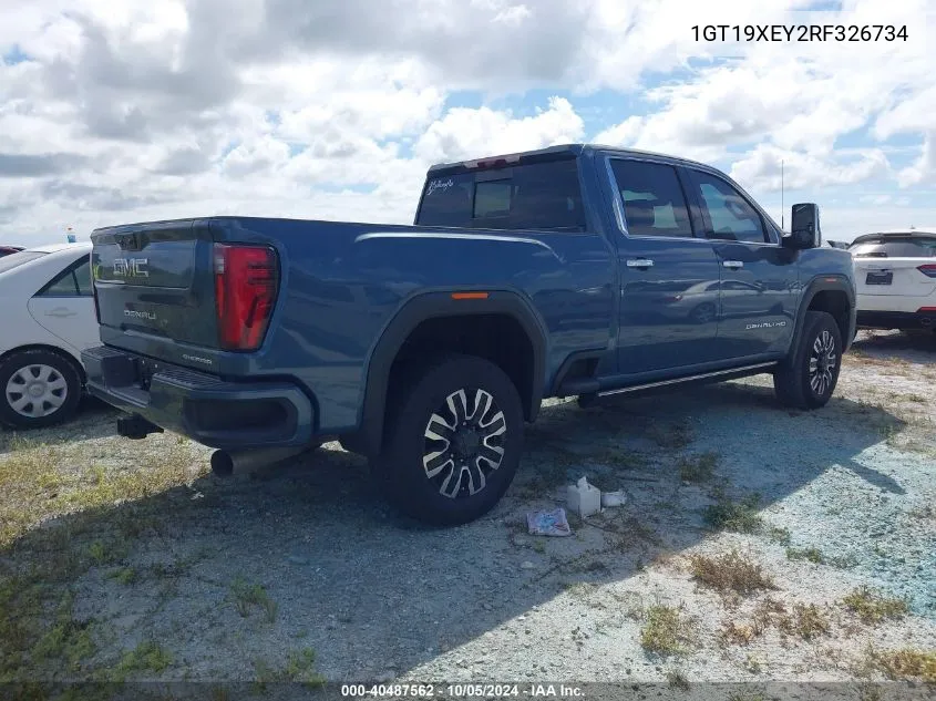 2024 GMC Sierra K2500 Denali Ultimate VIN: 1GT19XEY2RF326734 Lot: 40487562