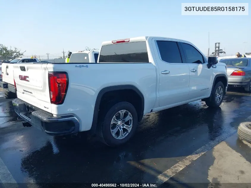 2024 GMC Sierra 1500 4Wd Short Box Slt VIN: 3GTUUDE85RG158175 Lot: 40498562