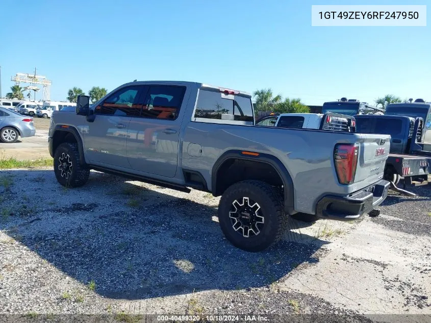 2024 GMC Sierra 2500Hd 4Wd Standard Bed At4X VIN: 1GT49ZEY6RF247950 Lot: 40499320