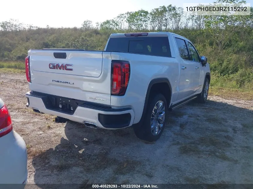 1GTPHGED3RZ115292 2024 GMC Sierra 1500 2Wd Short Box Denali