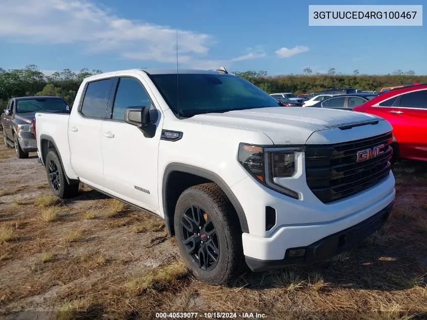 2024 GMC Sierra 1500 4Wd Short Box Elevation With 3Sb VIN: 3GTUUCED4RG100467 Lot: 40539077