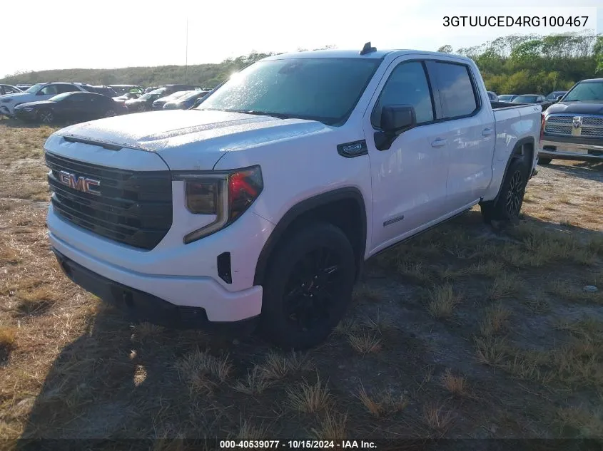 2024 GMC Sierra 1500 4Wd Short Box Elevation With 3Sb VIN: 3GTUUCED4RG100467 Lot: 40539077