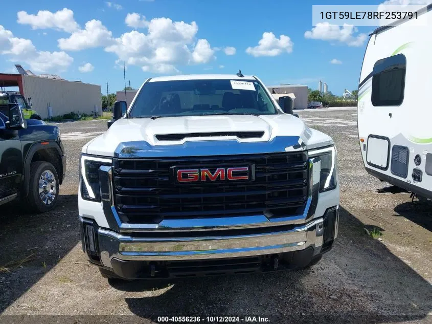 2024 GMC Sierra 2500Hd 4Wd Standard Bed Pro VIN: 1GT59LE78RF253791 Lot: 40556236