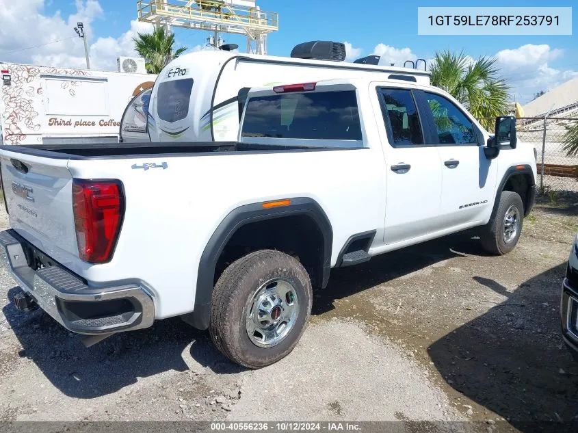 2024 GMC Sierra 2500Hd 4Wd Standard Bed Pro VIN: 1GT59LE78RF253791 Lot: 40556236