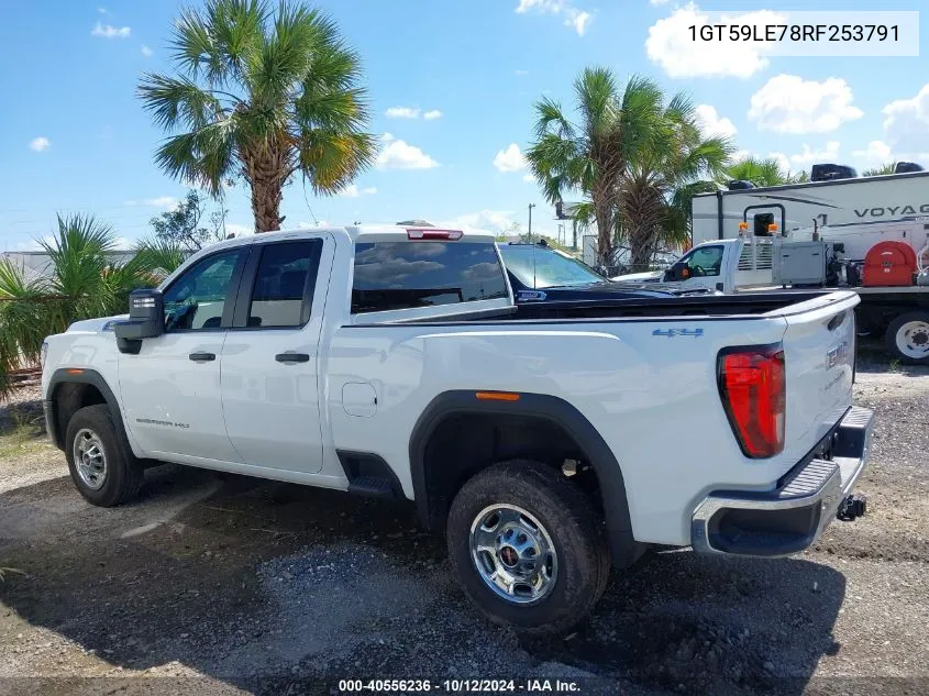 2024 GMC Sierra 2500Hd 4Wd Standard Bed Pro VIN: 1GT59LE78RF253791 Lot: 40556236