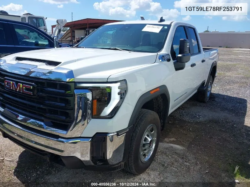 2024 GMC Sierra 2500Hd 4Wd Standard Bed Pro VIN: 1GT59LE78RF253791 Lot: 40556236