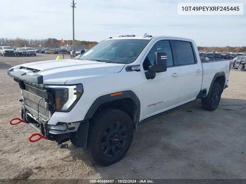 2024 GMC Sierra 2500Hd 4Wd Standard Bed At4 VIN: 1GT49PEYXRF245445 Lot: 40556857