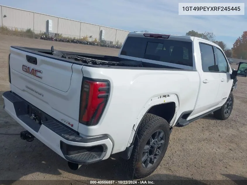 2024 GMC Sierra 2500Hd 4Wd Standard Bed At4 VIN: 1GT49PEYXRF245445 Lot: 40556857