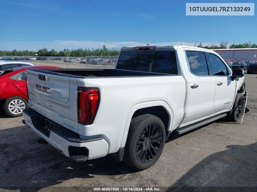 2024 GMC Sierra 1500 4Wd Short Box Denali VIN: 1GTUUGEL7RZ133249 Lot: 40567955